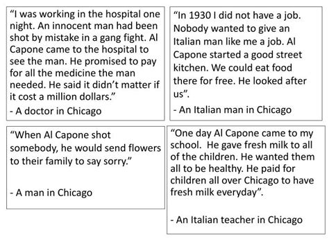 Others prefer to keep their work life and their personal life separate. PPT - "When Al Capone shot somebody, he would send flowers ...