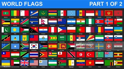 World Flags In Alphabetical Order Part 2 Of 2 High Res Vector Graphic