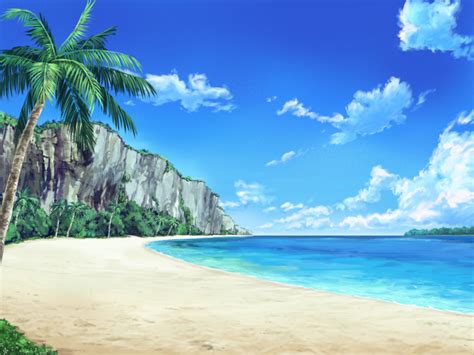 Anime Landscape Anime Beach Background