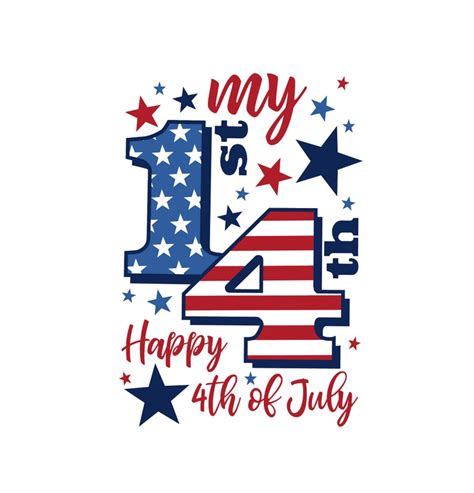 Svg Clipart My First Fourth Of July Happy Fourth Of July Etsy Hong Kong