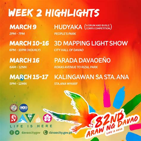 Araw Ng Davao 2019 Schedule Hermann Candelaria Blog
