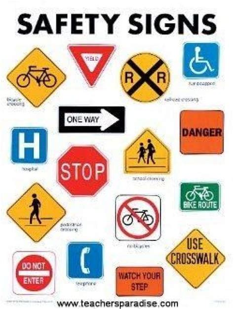Safety Traffic Sign Worksheet Kindergarten