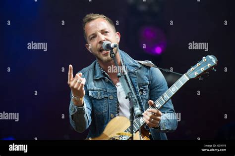 British Singer James Morrison Performing During His Higher Than Here