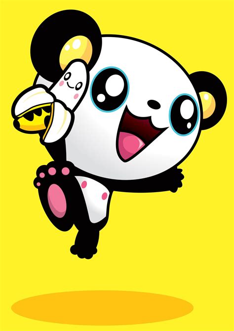 Jumping Panda Tado Debut Art Cute Drawings Cute Panda Wallpaper