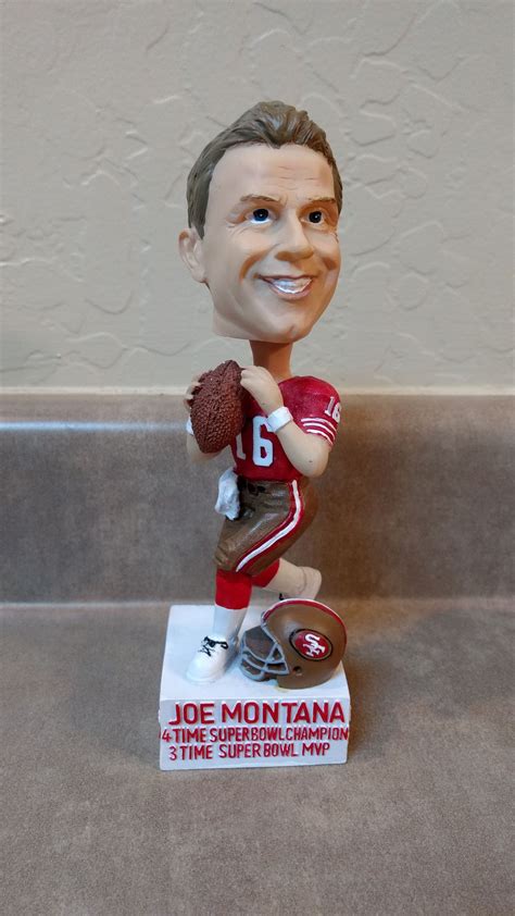 San Francisco 49ers Hall Of Famer Joe Montana Bobblehead Joe Montana