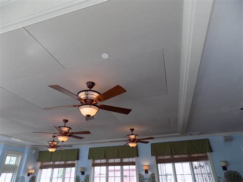 The system for covering walls, ceilings and panels is not only easy, precise and clean to assemble a true piece of art: Custom Ceiling Acoustic Panels with Mounting for Lights ...