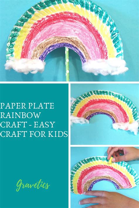 Paper Plate Rainbow Craft Easy Craft For Kids Gravetics Rainbow