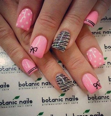 40 Precise Combinations Design And Color For Summer Nail Art Bow Nail Art Pink Nails Nails