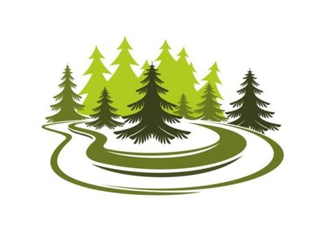 Forest Trees Logo Vectors 01 Free Download