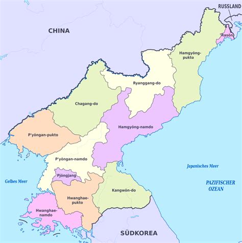 Karte Von Nordkorea Nordkorea Karte Online Wissenswertes