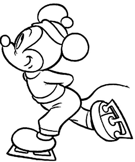Disney mickey mouse and friends. Mickey Playing Skates On Winter In Mickey Mouse Clubhouse ...