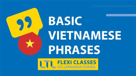 Basic Vietnamese Phrases Must Know Key Words Phrases