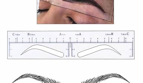 50 pieces High Arch Microblading Eyebrow Stencils Stickers Permanent