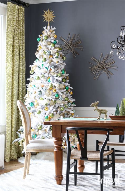 Silver and gold christmas tree. Here's How to Decorate a White Christmas Tree for the ...