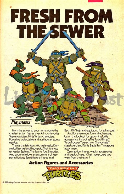 S Advertisement For Teenage Muntant Ninja Turtles Etsy