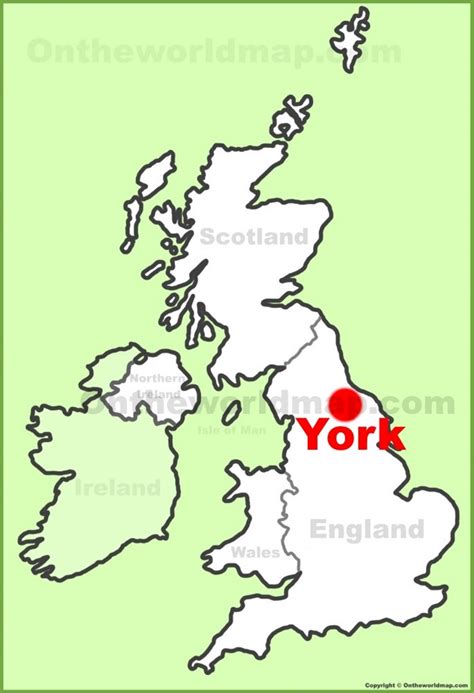 York Location On The Uk Map