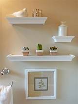 Perfect in a small bathroom since the wall shelf is shallow. 70 Cool Bathroom Storage Shelves Organization Ideas ...