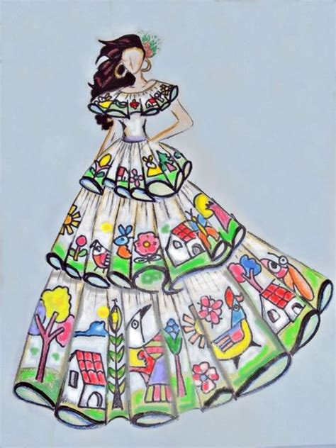 Bocetos De Moda El Salvador Vestidos De Fantasía
