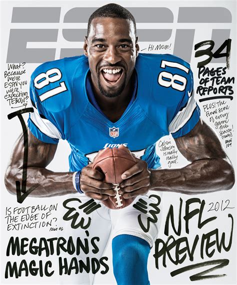 Calvin Johnson Espn The Magazine Calvin Johnson Cover Shoot Espn