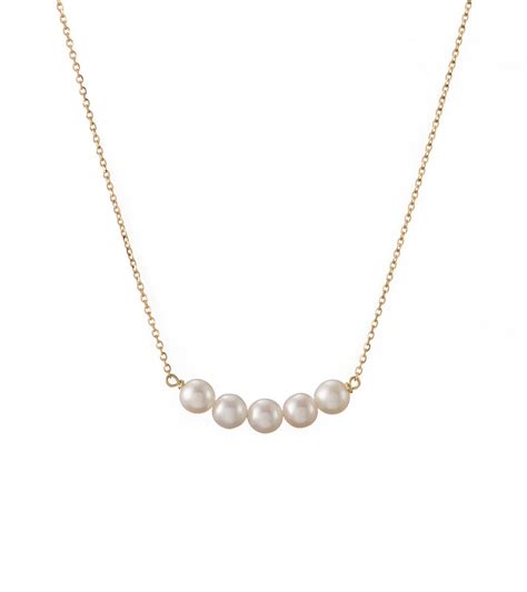 Floating Pearls Necklace Michellemassoura