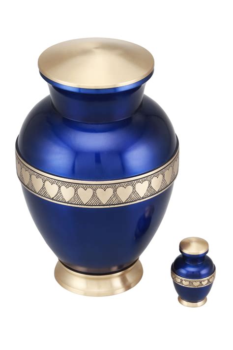 Plutous Cremation Urn - Adult Funeral Urn - Solid Brass Funeral Urn