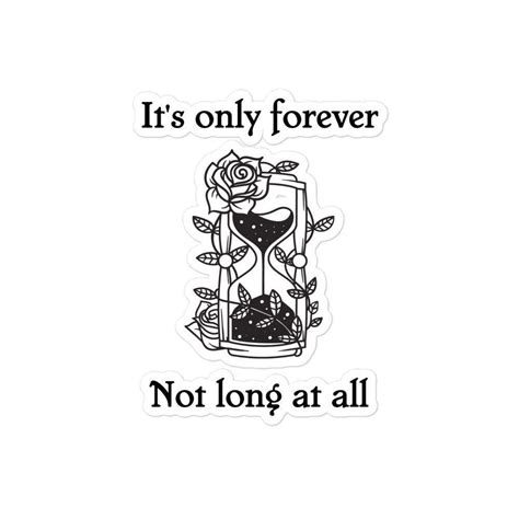 it s only forever not long at all vinyl sticker labyrinth stickers labyrinth ts david