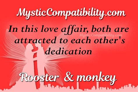 Born leader is the key word for the tigers. Rooster Monkey Compatibility - Mystic Compatibility