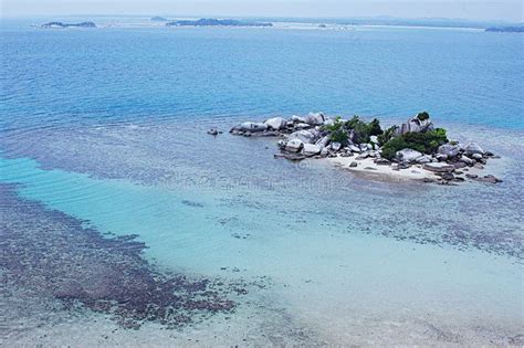Stone And Beach Belitung Island Indonesia Stock Image Image Of
