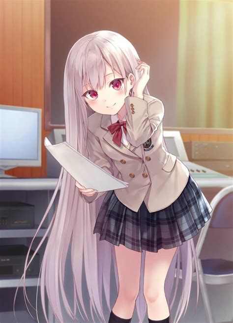 17 Best Images About Girls Anime White Hair On Pinterest Silver Hair
