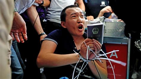 chinese reporter tied up by hong kong protesters awarded £11 000 by global times news the times