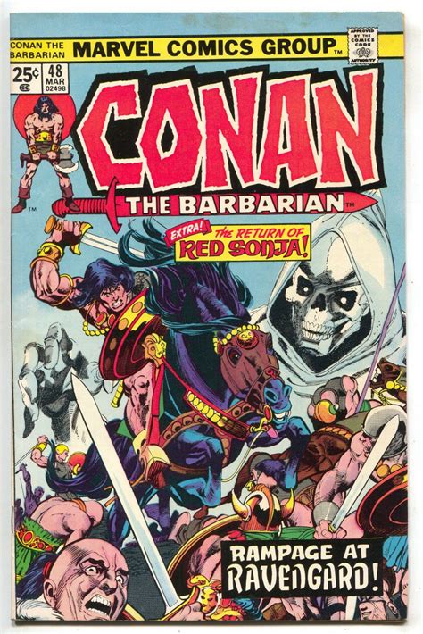 Conan The Barbarian 48 Marvel 1975 Fn Vf Red Sonja Gil Kane Roy Thomas