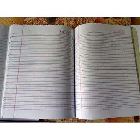 Soft Bound Four Line Dc Size English Writing Notebook Size 24cm X