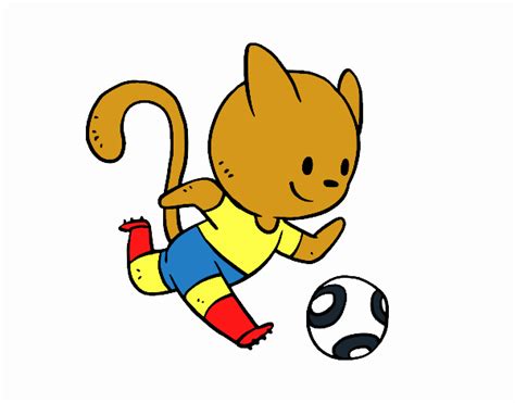 Chat with random people all over the world instantly. Dessin de Chat Football colorie par Membre non inscrit le ...