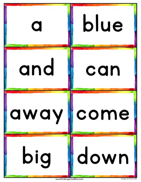 Dolch 220 Sight Word List And Flash Cards My Star Idea