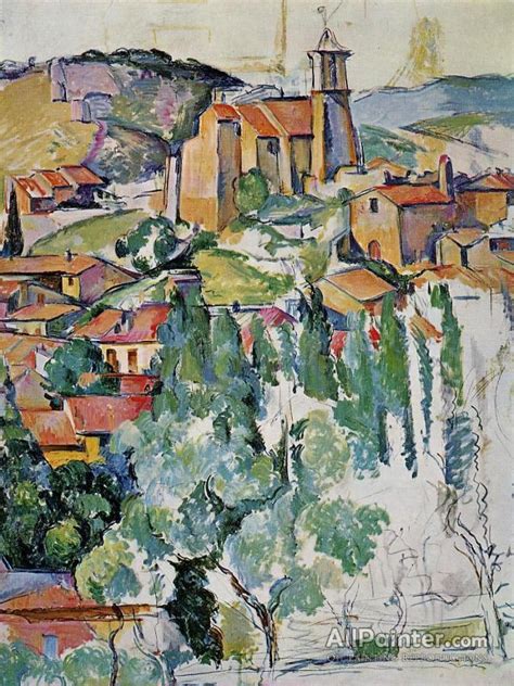 Paul Cezanne The Village Of Gardanne Oil Painting Reproductions For