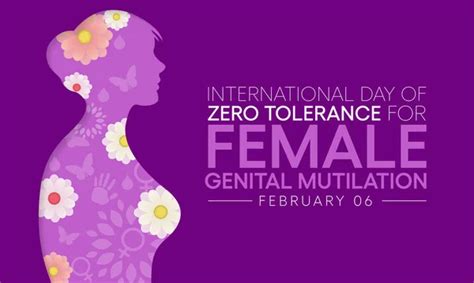 Vector Illustration Theme International Day Zero Tolerance Female Genital Mutilation Stock