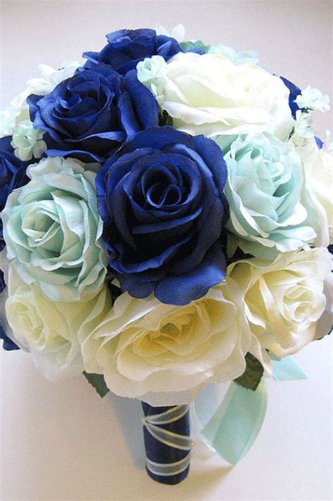 It is tidebuy that offers you a great variety of wedding accessories for sale like silk wedding flower packages. 30 Unique Silk Wedding Bouquets | Blue wedding flowers ...