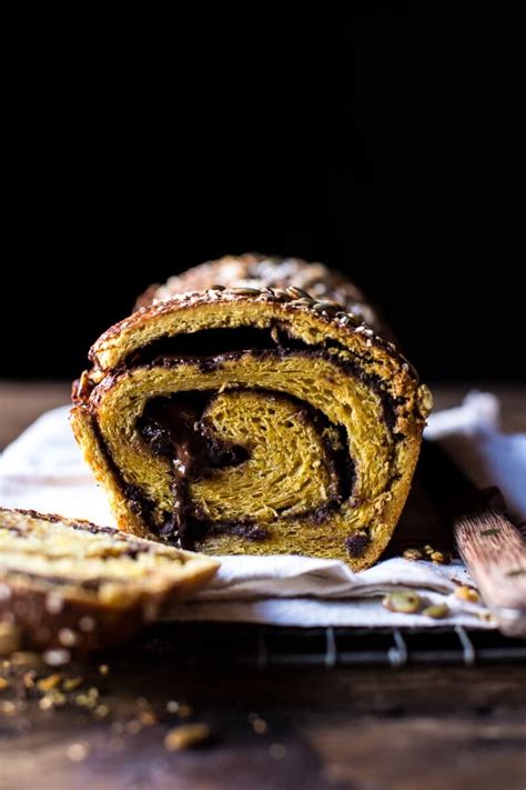 Maybe you would like to learn more about one of these? Chocolate Cinnamon Swirl Pumpkin Brioche Bread | HBH