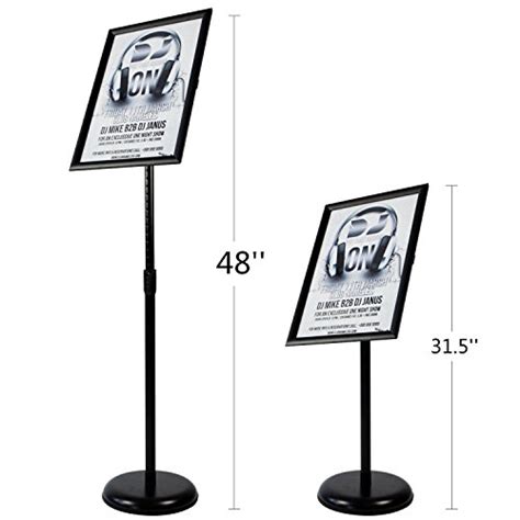 Adjustable Heavy Duty Pedestal Sign Holder Floor Stand Sign Stand