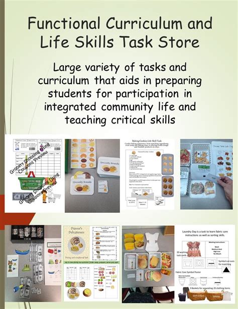 Store For All Your Functional Curriculum And Life Skill Task Needs