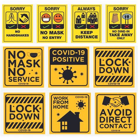 Covid 19 Safety Signages And Stickers Printing Covid 19 Safety