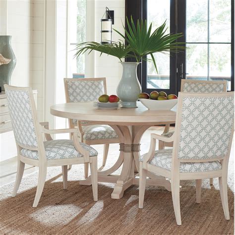 Barclay Butera Newport Five Piece Dining Set With Magnolia Round Table