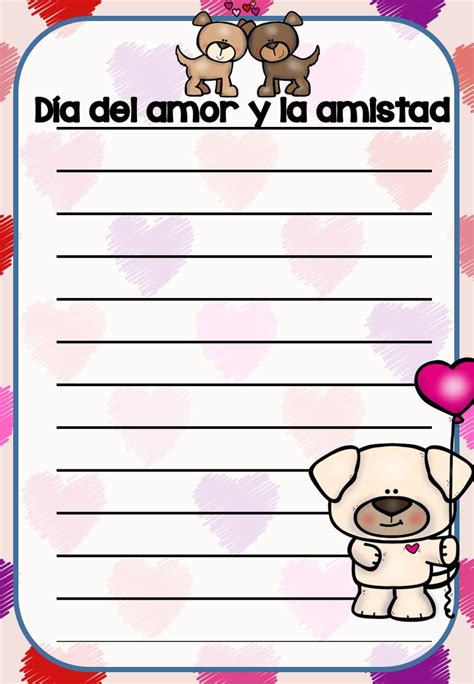 Dia Del Amor Y La Amistad San Valentin Modelos De Cartas Y Plantillas