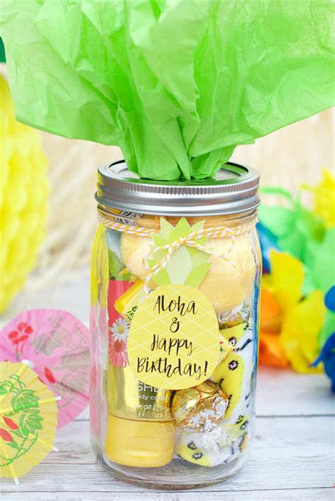 Instead of an adorable gift for baby to wear or play with or yet another gift for the kids, consider giving your best friend, coworker. Cute Pineapple Themed Birthday Gift Idea - Fun-Squared