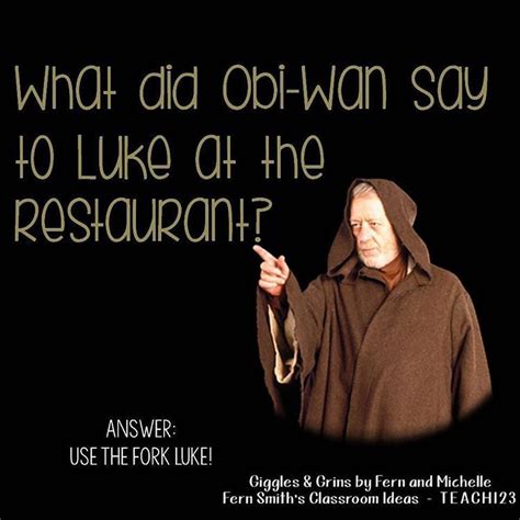 Tonights Joke For Your Weekend⠀ What Did Obi Wan Say To Luke At The
