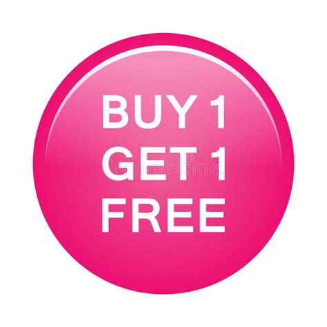 Buy One Get One Free Button Stock Vector Illustration Of Clearance