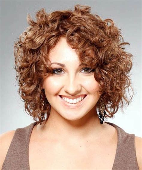 20 Photos Short Haircuts For Naturally Curly Hair And Round Face