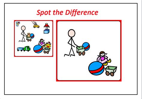 Spot And Find The Differences Worksheet For Kids