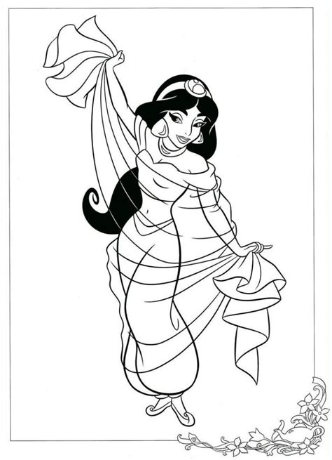 Skip to main | skip to sidebar. Princesa Jasmine Dançando com Véu - Desenhos para Colorir