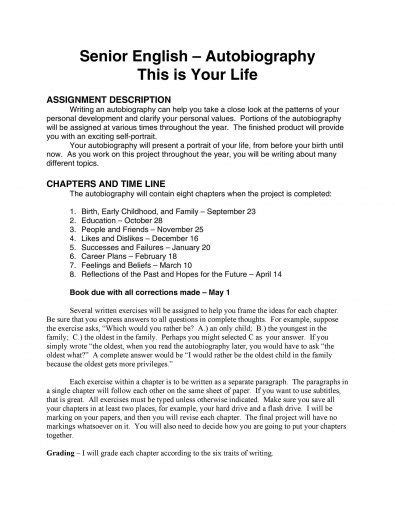 Download Autobiography Template 23 In 2021 Autobiography Template